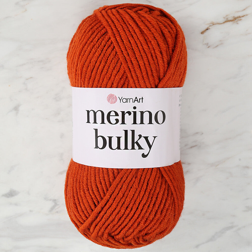 Yarnart Merino Bulky Kiremit Rengi El Örgü İpliği - 3027